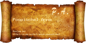 Pospischel Anna névjegykártya